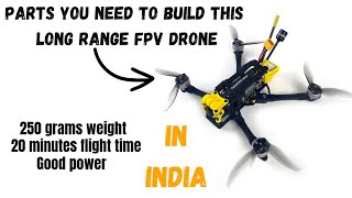 Build plan for a long range fpv drone under 250grams [upl. by Song937]