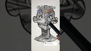 GUESS The RANDOM Colors For My Drawing🌈❌Colorblind Edition shorts drawing artchallenge art [upl. by Ardin169]