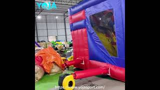 custom inflatable bouncer with slide combos trampolinepark slide waterslide trampoline [upl. by Naynek]