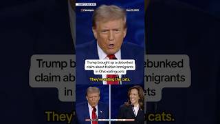 Trump brought up a debunked claim about Haitian immigrants in Ohio eating pets [upl. by Benyamin592]