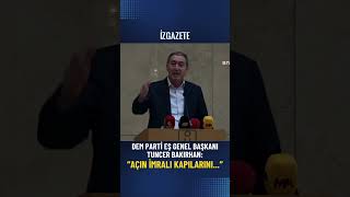 Tuncer Bakırhan quotAçın İmralı kapılarını Öcalanın düşünceleri fikirleri halklarla buluşsunquot [upl. by Winer]