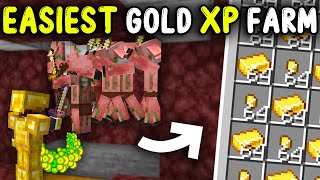 EASIEST GOLD XP Farm Minecraft 121 [upl. by Elnore]