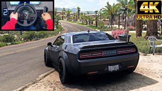 Dodge Charger FAST AND FURIOUS  Forza Horizon 5  Steering Wheel Gameplay [upl. by Halli]