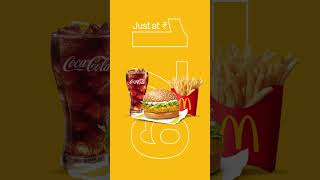 McVeggie Meal Or McChicken Meal at Rs 179 [upl. by Nodaj110]