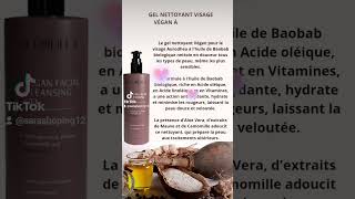 GEL NETTOYANT VISAGE VÉGAN À L’HUILE DE BAOBAB  260 ML frenchwithvincent سميحة [upl. by Noskcaj]