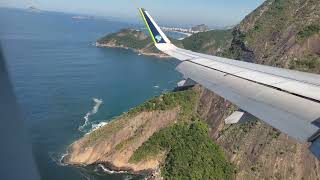 tripulação preparar para pouso Aeroporto Santos Dumont Rio de Janeiro [upl. by Bledsoe]