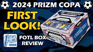 COPA PRIZM 2024 Panini Prizm Copa America FOTL Hobby Box Soccer Review [upl. by Laniger620]