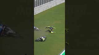 Rossi fell with Alex Rins because they collided [upl. by Tessi]