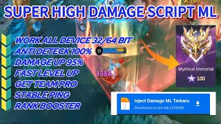 UPDATE TERBARU ‼️ Script high damage mobile legends all hero  Hack damage injector mlbb [upl. by Philip462]