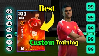 How To Train Nominating Contract Casemiro Best Training In eFootball 2025  Casemiro Max Level Pes [upl. by Ancelin731]