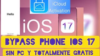 OMITIR BLOQUEO ACTIVATION DE icloudbypassfull IPHONE IOS IOS 17 BYPASS 2024 SIN PC GRATIS APPLE [upl. by Etnom]