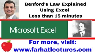 How Benford Law Help Detect Accounting Fraud Using Excel  Data Analytics in Accounting  CPA EXAM [upl. by Iggem]