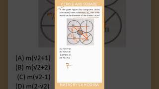 Diameter of circle enclosed by four other Circles [upl. by Eronaele]