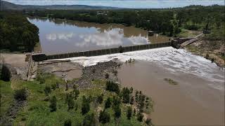 Gayndah Burnett River Claude Wharton Weir [upl. by Ayekel]