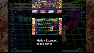 MVC2 Marvel vs Capcom 2 Guile Extended Magic Series [upl. by Tryck980]