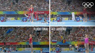 All Nastia Liukin 🇺🇸2008 floor routines at the same time [upl. by Nail76]