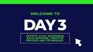 Day 3 Title Expectant Eyes Creative process and work description reveal [upl. by Shimberg]