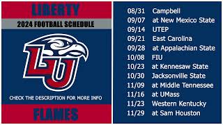 2024 Liberty Flames Football Schedule [upl. by Adnavoj]