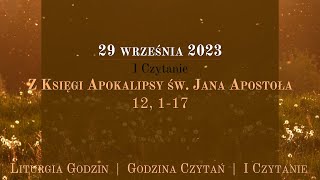 GodzinaCzytań  I Czytanie  29 września 2023 [upl. by Anirehc343]