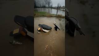 50cc Scooter Drowned in 10 secounds 🫢 Piaggo Scooter fail funny netherlands [upl. by Gladstone716]