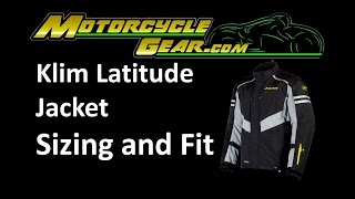 Klim Latitude Jacket Sizing and Fit Guide [upl. by Thorbert]