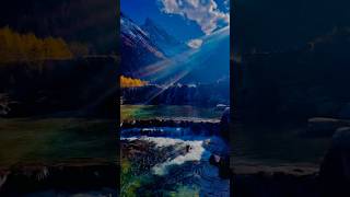 Traveling is fuel for me travel nature mountains lake viralvideo [upl. by Nwahsram]