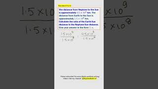 Standard Form  GCSE IGCSE  Maths  Exam Practise Questions  Problem Solving maths gcse [upl. by Cirde]