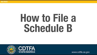 How to File a Schedule B [upl. by Kcirdneh]