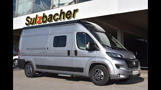 Hymer Yosemite mit Längsbetten unter 6 Meter mit Möbel Ivy Green und Skyview [upl. by Fanya]