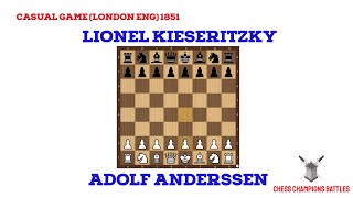 Immortal Game Masterpiece Anderssen’s Magic Chess Triumph  1851 London [upl. by Strade]