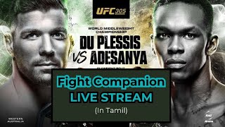 UFC 305 Dricus Du Plessis Vs Israel Adesanya Fight Companion  Live Stream  MMA In Tamil [upl. by Eniamert]