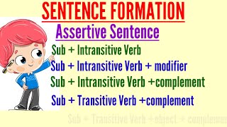 Sentence Construction। Assertive sentence এর বিভিন্ন গঠন😄 [upl. by Dranreb862]