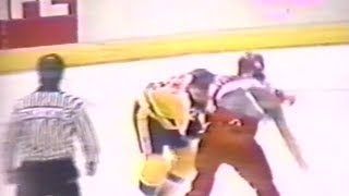 Bob Probert vs Ken Baumgartner Feb 15 1988 [upl. by Brynna]