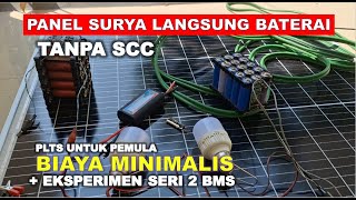 Membuat PLTS DC Sederhana 24 jam listrik gratis Non Stop [upl. by Wit96]