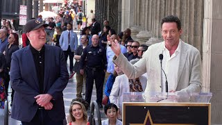 Hugh Jackman speech at Kevin Feiges Hollywood Walk of Fame star ceremony [upl. by Matheny]