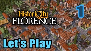 Lets Play  HistoriCity Florence  City Survival Builder  Full Gameplay Steam Next Fest [upl. by Ymrots62]