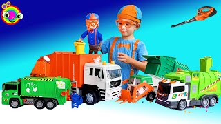 Garbage Truck Video for kids  BLiPPi Toy  min min playtime [upl. by Teria]