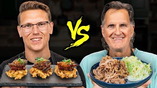 Gen Z vs Millennial vs Boomer Cooking Challenge ft Links Dad [upl. by Ettenuahs691]