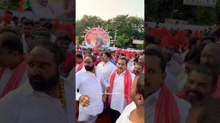 Laddu yadav Mass Entry with Marredpally Golla Kittu In Sadar 2024 sadar ladduyadav hyderabad [upl. by Primaveras]