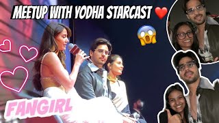 Fan Meet❤️ Yodha starcast  finally sidharthmalhotra  Arushi Rautela [upl. by Sonja341]