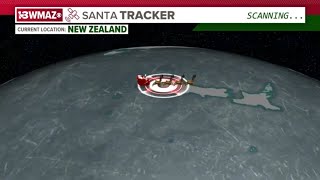 Live Santa Tracker 2023  New Zealand 7 AM [upl. by Yenffad]