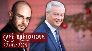 Le Maire enterre le chèque alimentaire  Le Café Rhétorique  Stream du 22012024 [upl. by Bunow]