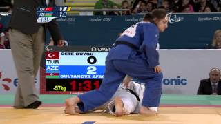 Judo  TUR versus AZE  Women 57 kg Semi Final A  London 2012 Paralympic Games [upl. by Ime]