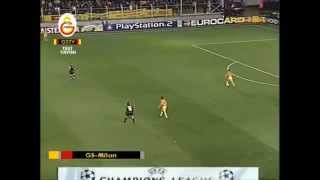 Hagi  Galatasaray 2  0 Milan 1GOL 07032001 [upl. by Ymmit]