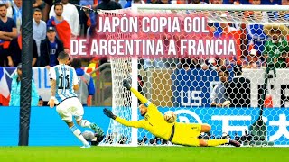 Liga japonesa emula el Gol de Argentina a Francia [upl. by Faythe]