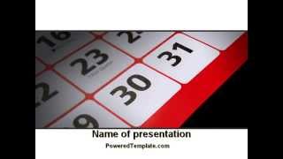 Table Calendar PowerPoint Template by PoweredTemplatecom [upl. by Flori]