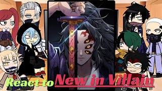 MHA BNHA Villains react to kokushibou  Deku  Gacha life  Demon Slayer  muichiro tokito  Giyuu [upl. by Lamphere865]