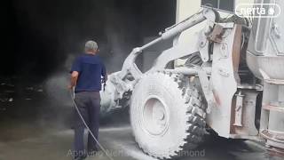 Washing a loader with Active Diamond Foam [upl. by Lal]