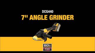 DEWALT 60V MAX 7 Inch Grinder with Kickback Brake DCG440 [upl. by Latt]