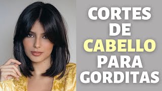 CORTES DE CABELLO PARA GORDITAS  PEINADOS PARA GORDITAS CARA REDONDA DE MODA [upl. by Noell]